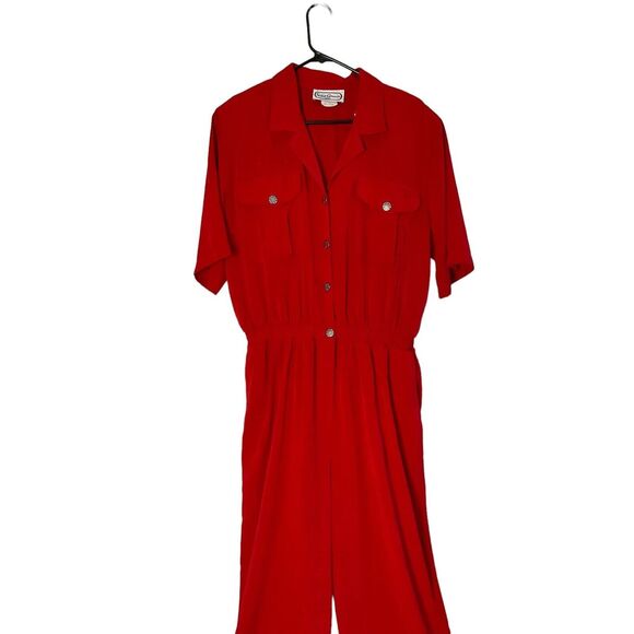 Red Jumpsuit Old‎ Money Y2K 90’s - Picture 2 of 11